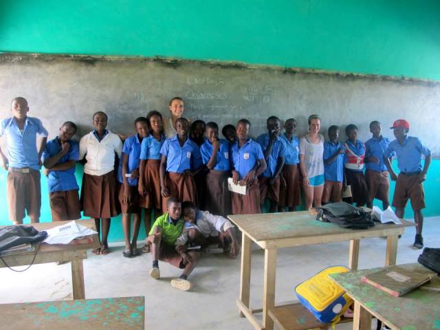 One of Jordan and my classes on the last day