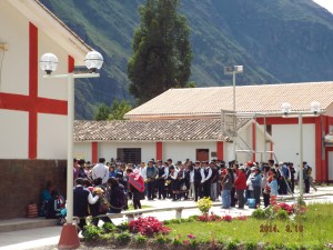 Here is a picture of the first opening day of school on our final day of service! It was so great seeing how excited the kids were to start classes!